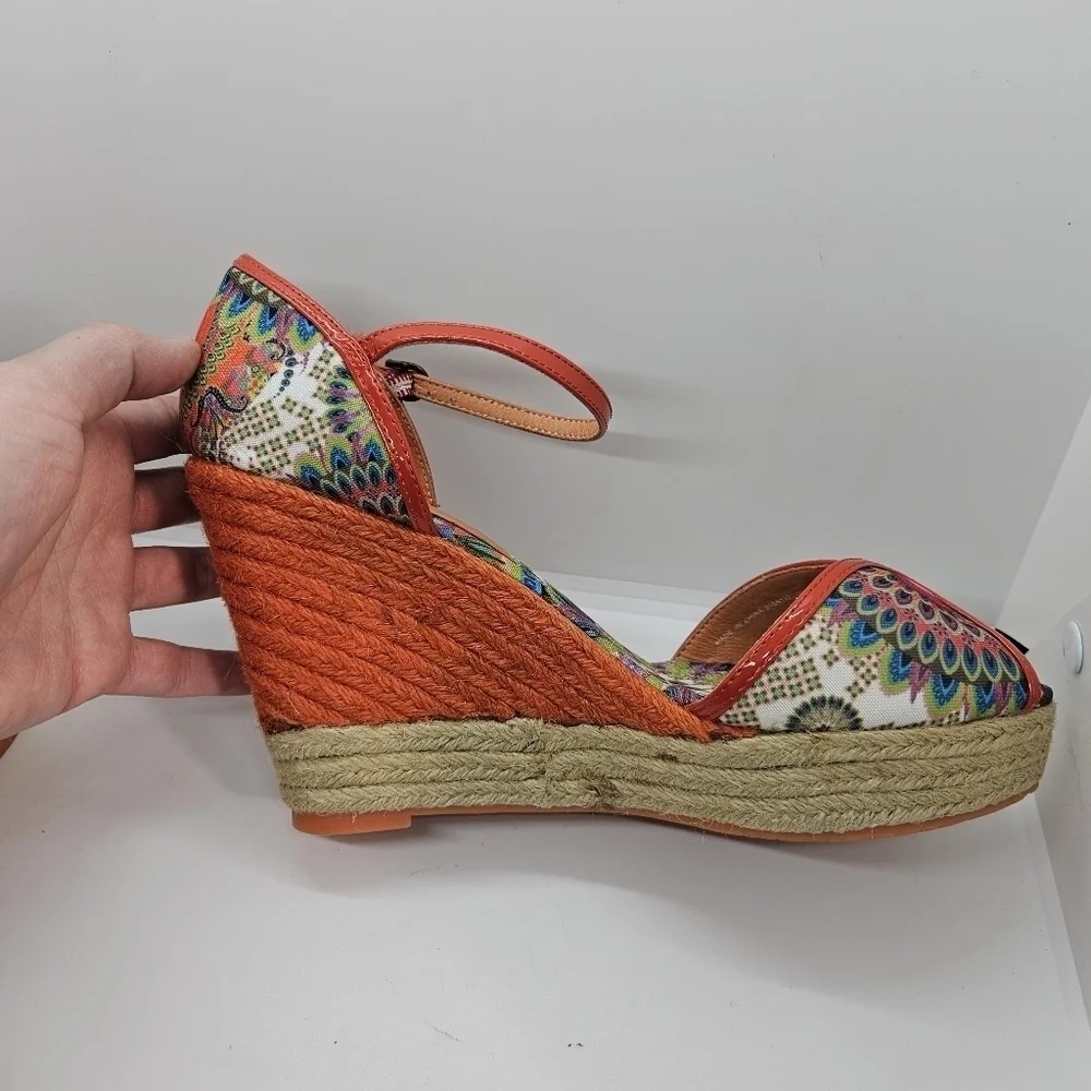 Desigual Lara Rustic Wedges espadrille sandals EU 40 US 9
